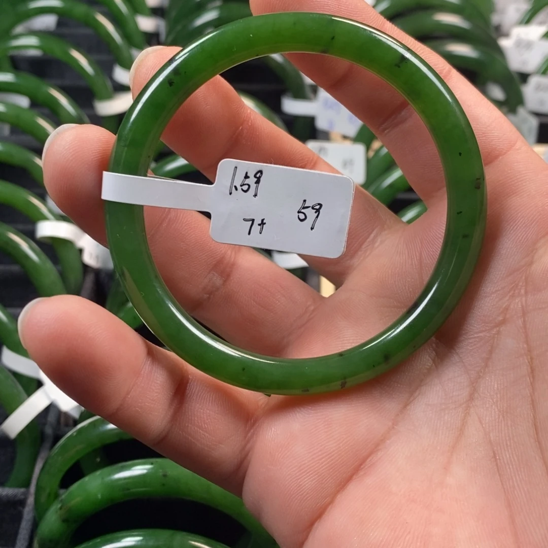 和田玉（碧玉）未镶嵌手镯59