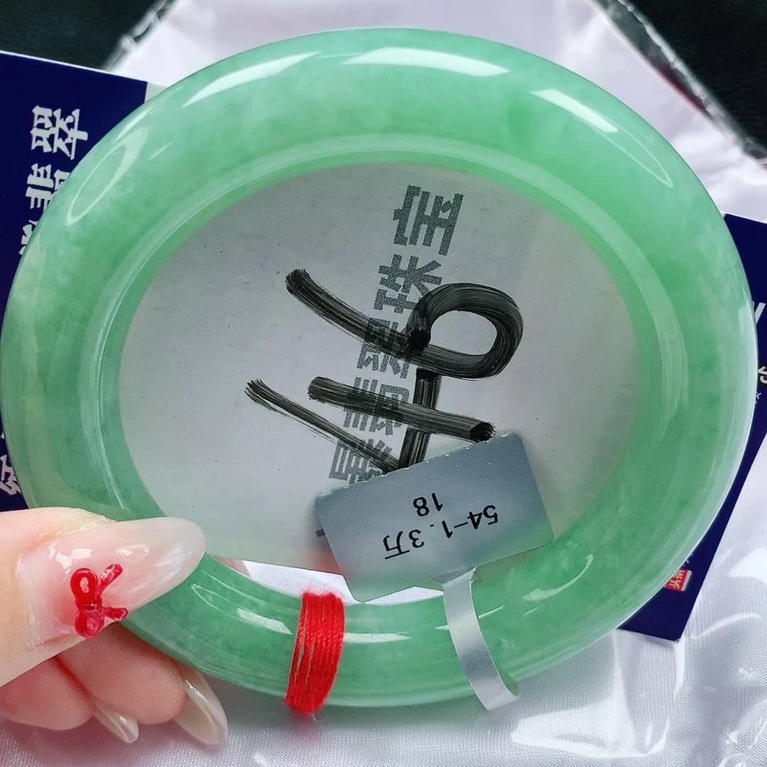 翡翠手镯未镶嵌天然缅甸a货翡翠