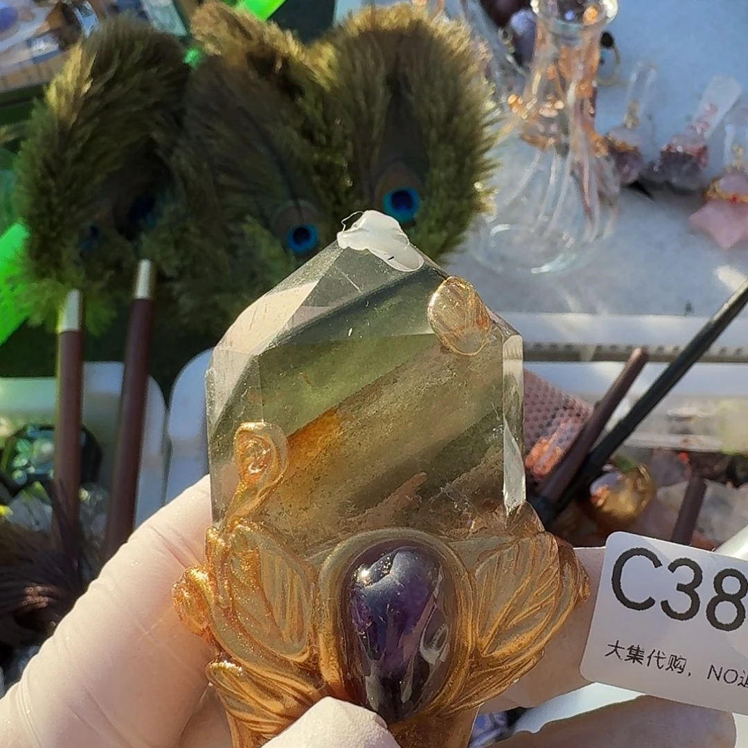 日***城未镶嵌紫晶颈饰38