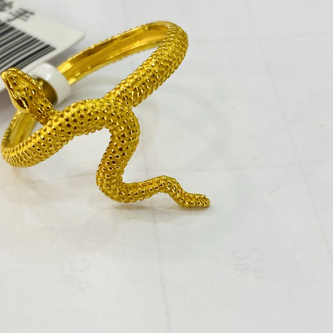 【莹莹专享】足金999饰品 灵蛇戒指 3.62 GP