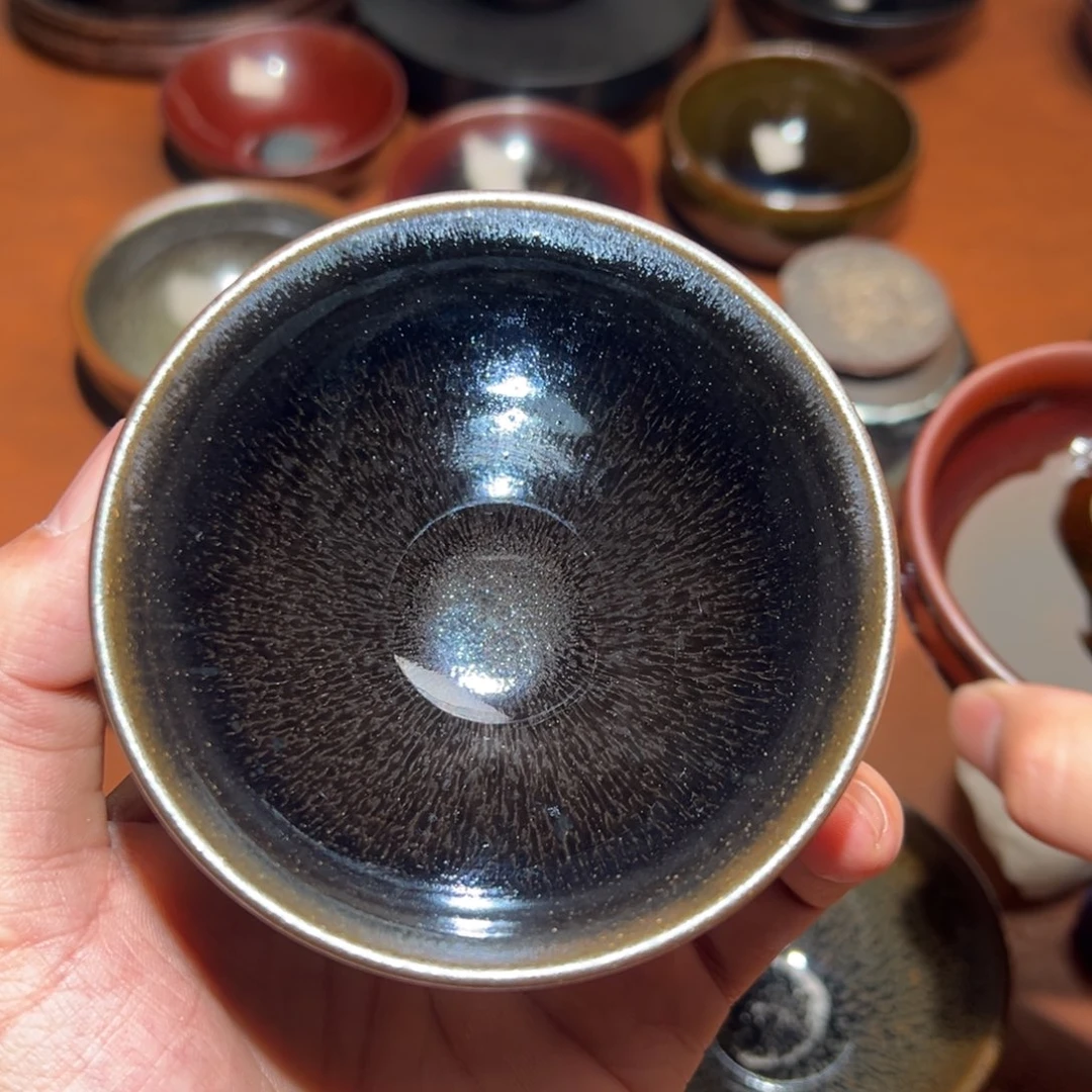 茶盏柴烧主人杯建窑建盏茶盏