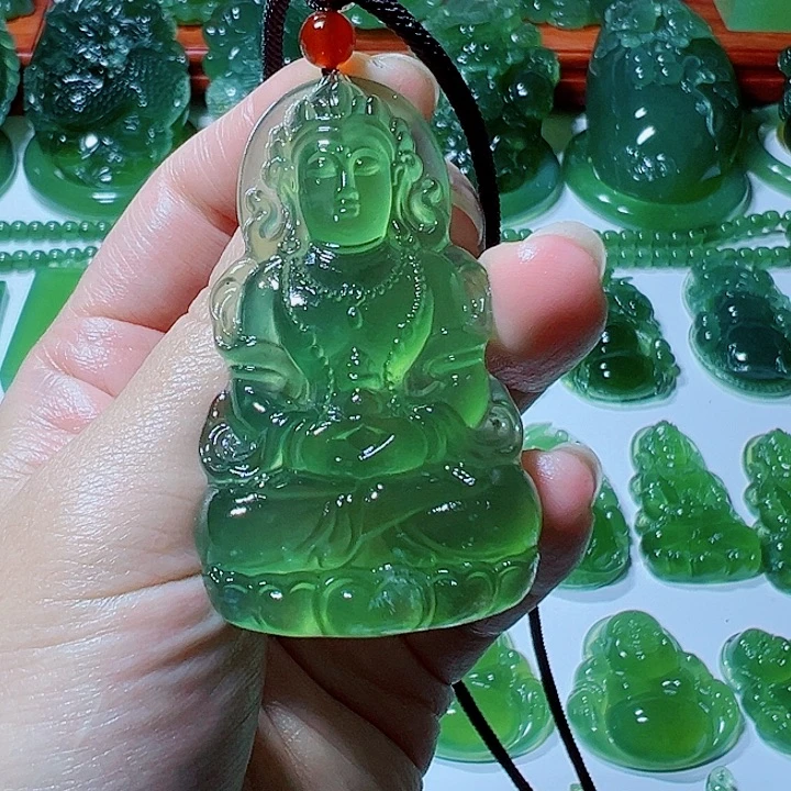 执***玉蛇纹石玉未镶嵌颈饰