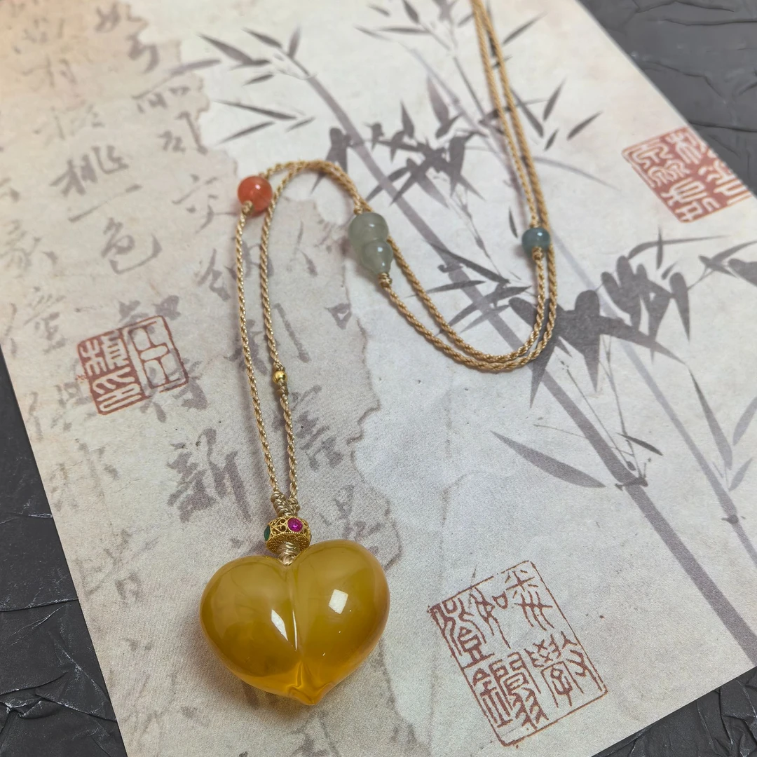 【蜜语.海誓】 原矿天然蜜蜡爱心葫芦配链款多样性发一
