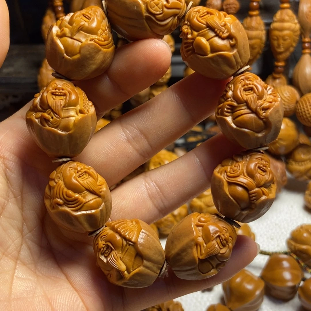 【闪购商品】橄榄核手串/手链热**球包衣财神