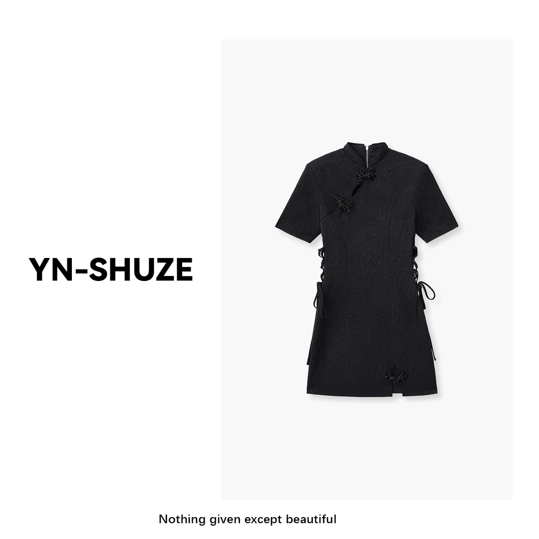 YN-SHUZE【镜花水月】新中式国风旗袍连衣裙YNC223121