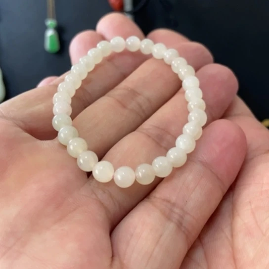 静***争手串未镶嵌和田玉