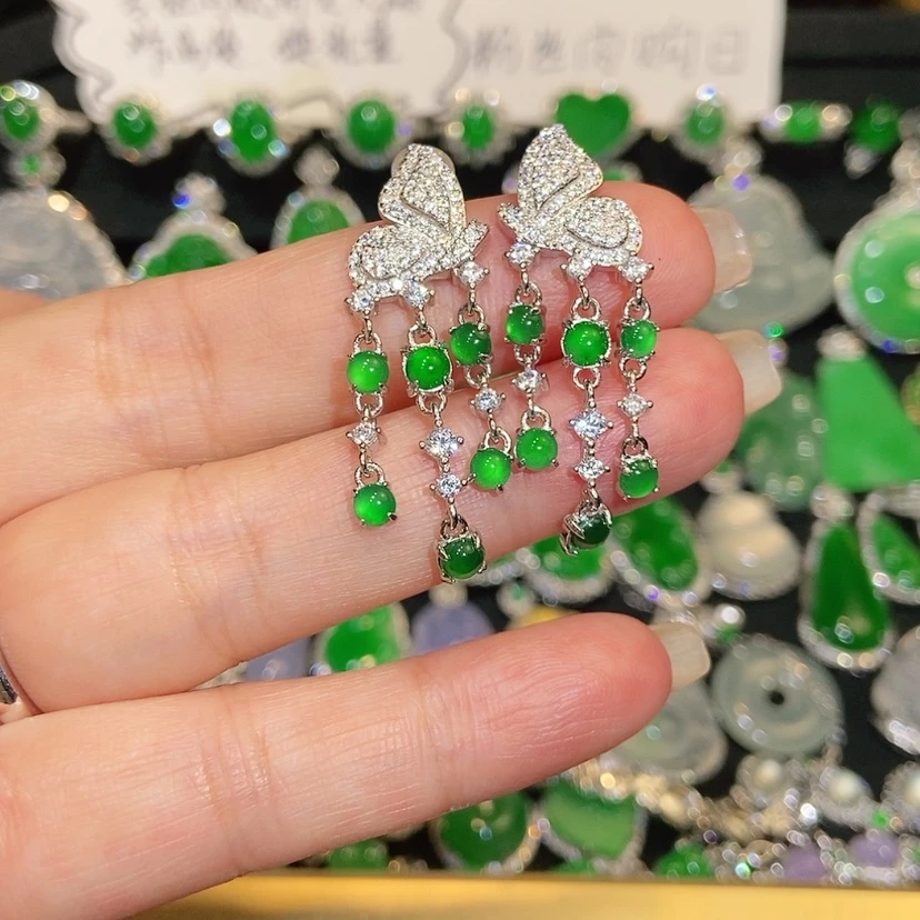 【闪购商品】翡翠未镶嵌耳饰天然翡翠