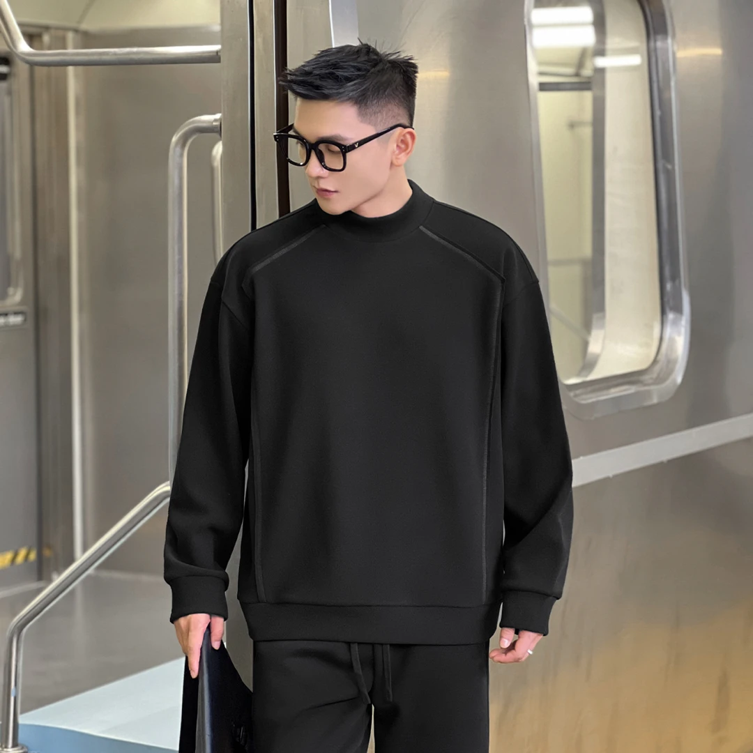 二十二号穿搭【速热加厚双面绒】冬季德绒保暖半高领长袖内搭打底衫