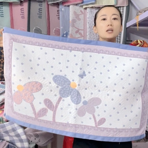 棉特价促销蓝色椰子树