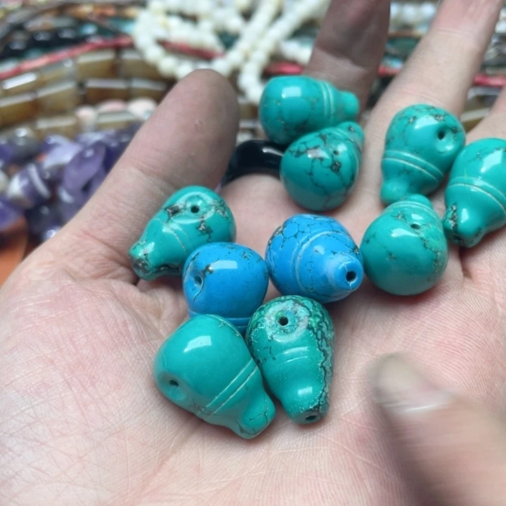 玛瑙/玉髓合金珠宝半成品2个天然松三通