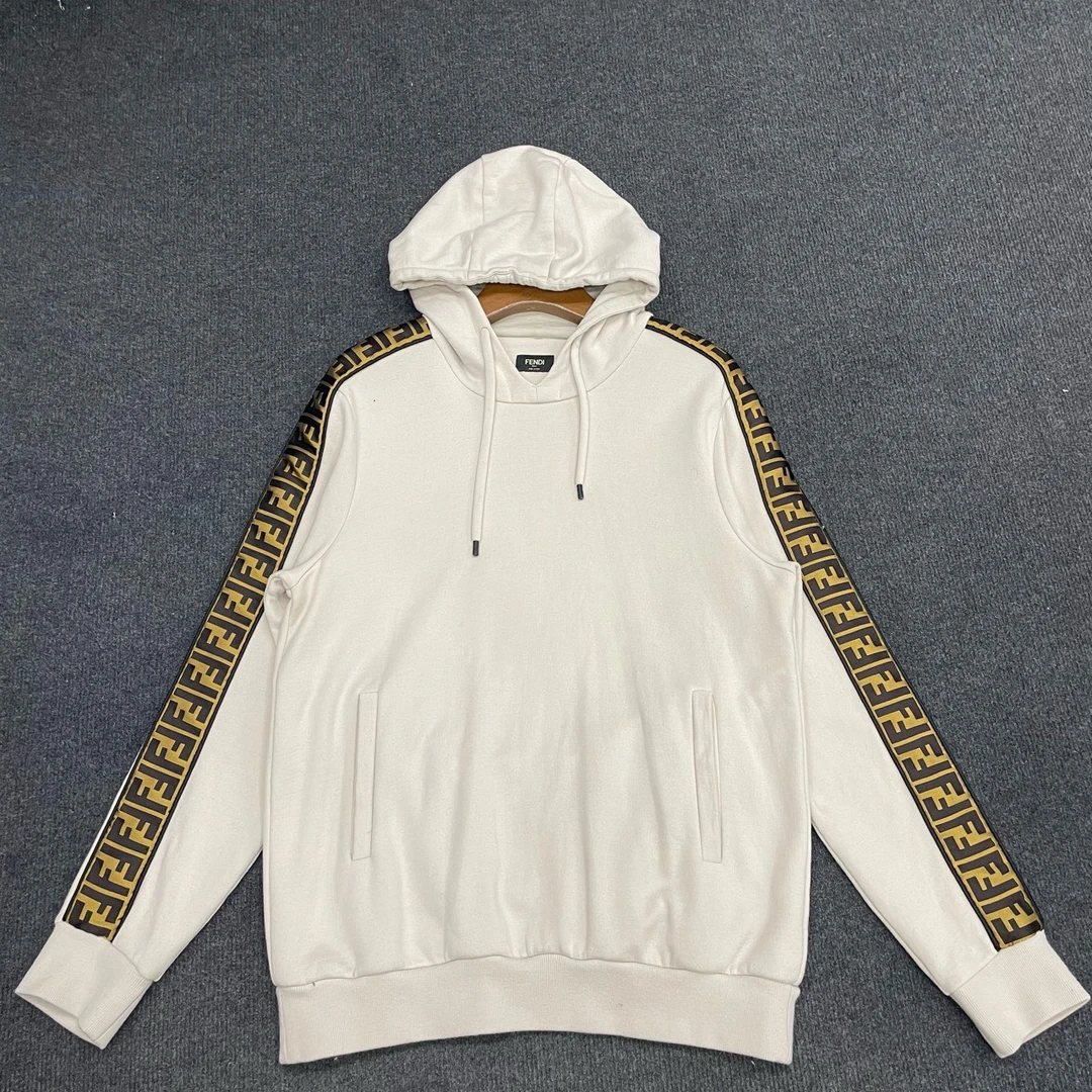 99新 FENDI/芬迪 FF串标连帽卫衣/尺码50