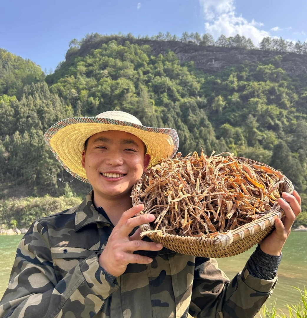 李罗豆精选高山野生干竹笋自然晾晒野生小笋干嫩笋干农村土特产