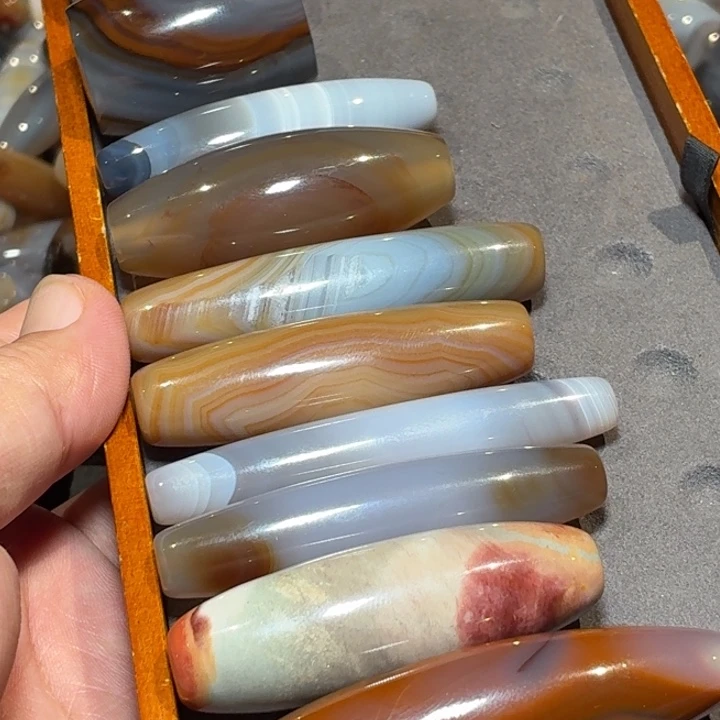 玛瑙/玉髓散珠_HEIMORI 天然天珠