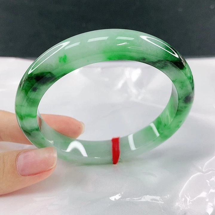 翡翠未镶嵌手镯圈57，17012