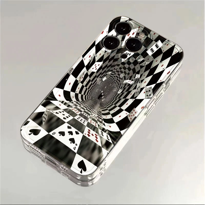 创意扑克适用苹果华为iPhone16/15/14promax/13/12/11手机壳软壳x