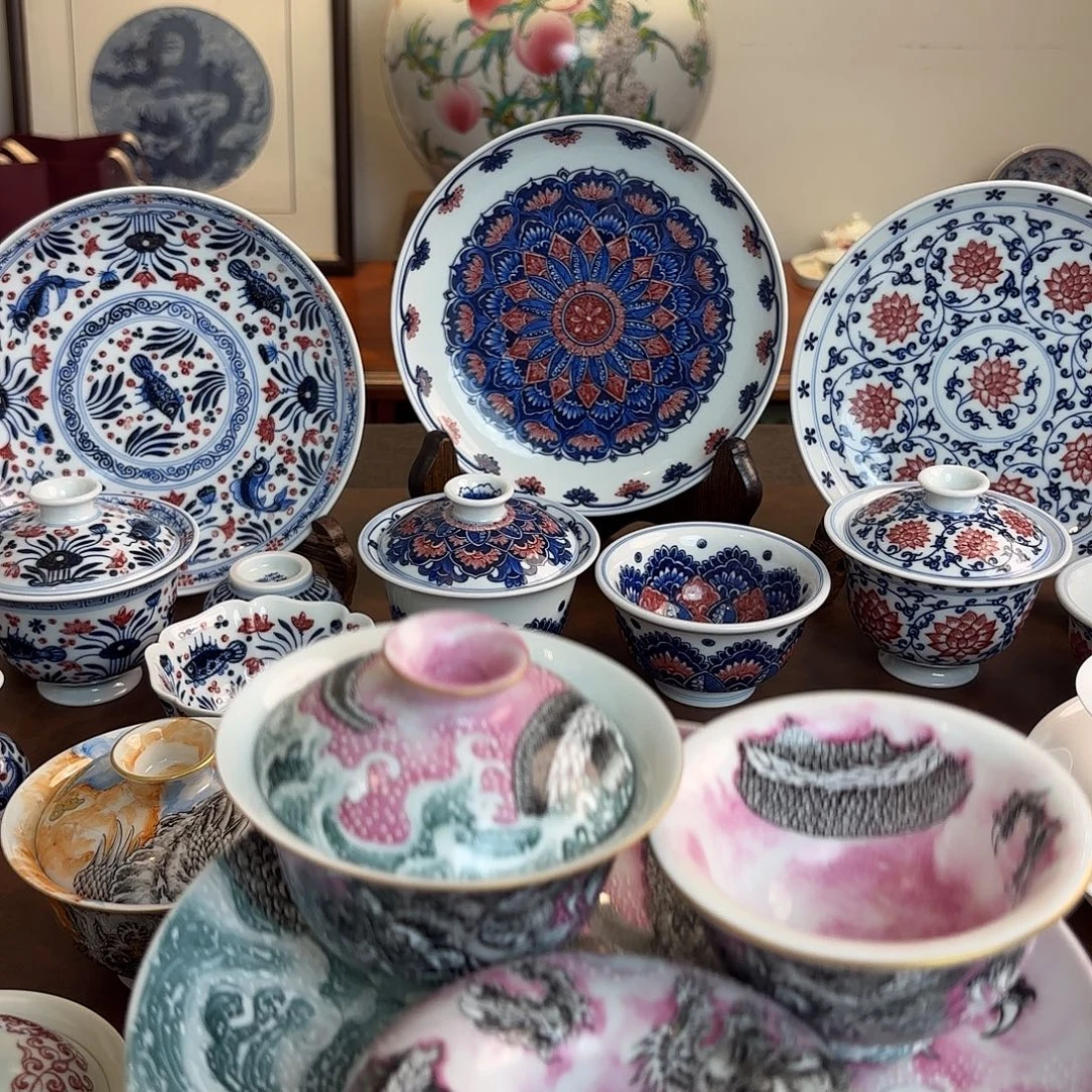 无***儿宝石红墨龙四件套套组