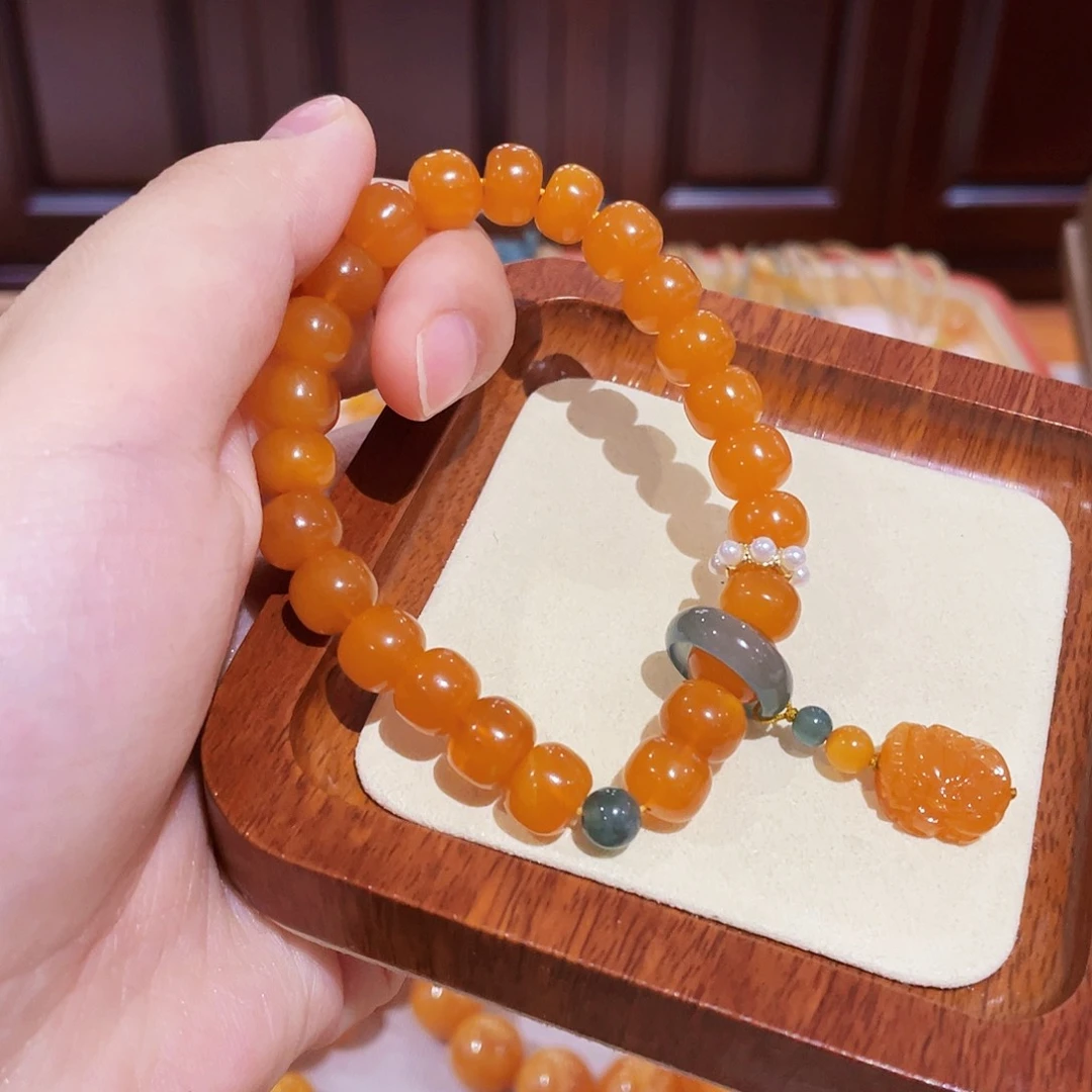 蜜蜡手链未镶嵌手串