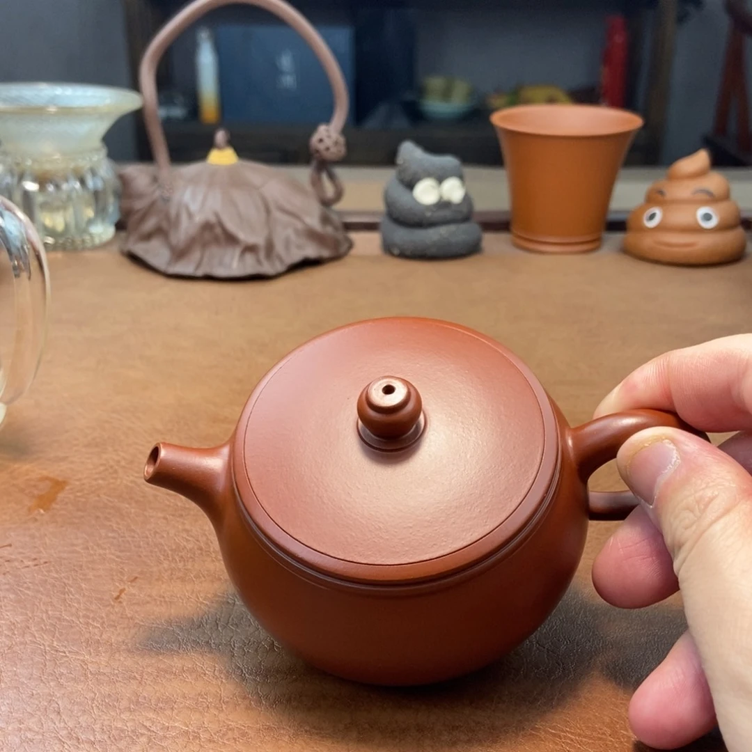 紫砂茶壶快**庭扁鼓紫砂壶