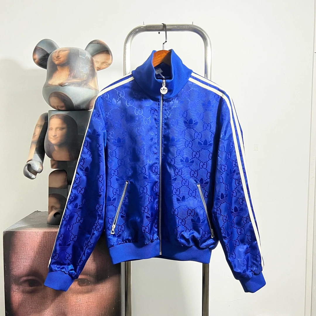 99新 GUCCI/古驰 满印拉链外套 V0723尺码：46胸围57衣长63