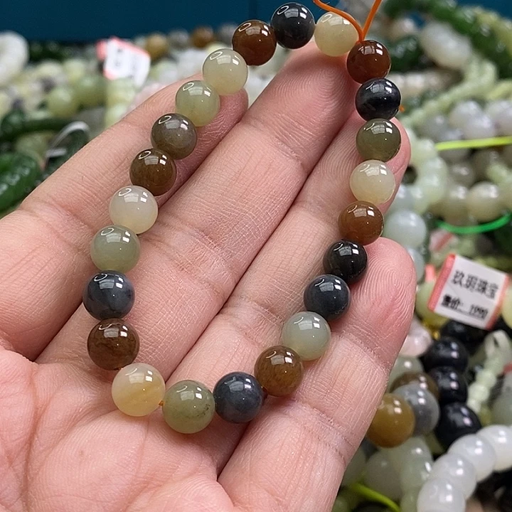 和田玉未镶嵌手链