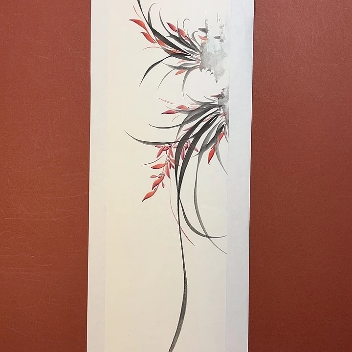 国画听兰老师花鸟