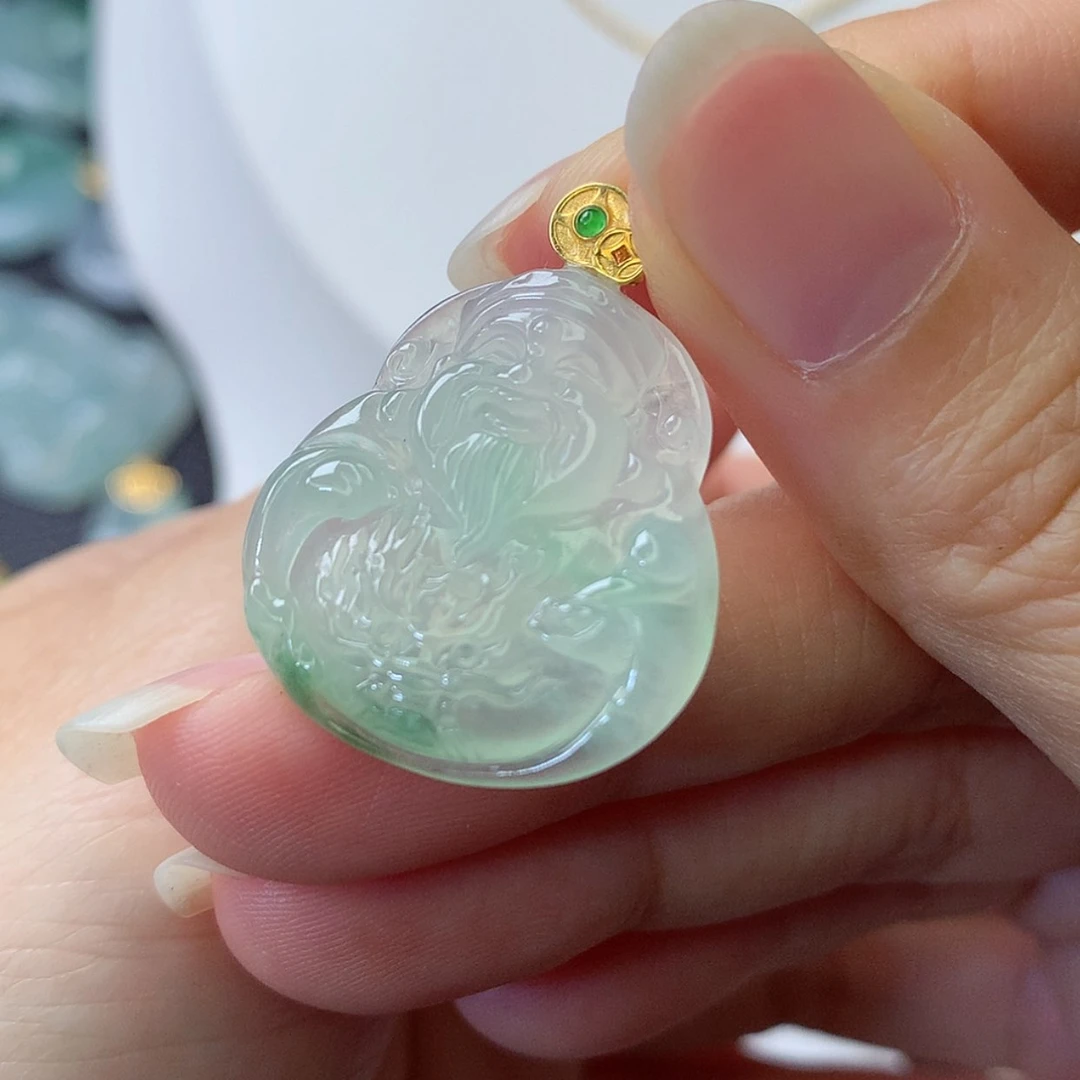 【闪购商品】吊坠(赠链)18K金镶嵌翡翠