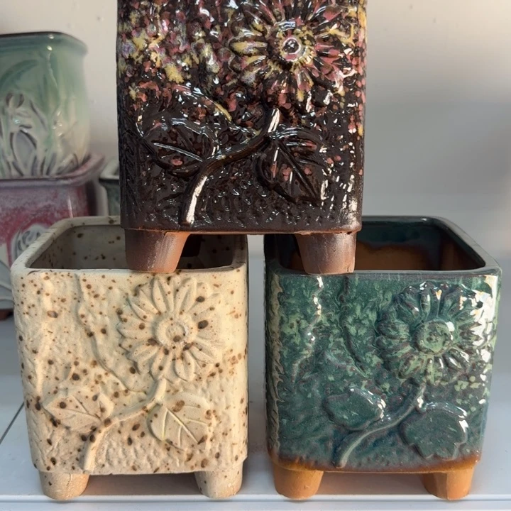 紫砂花盆口15号15，111111