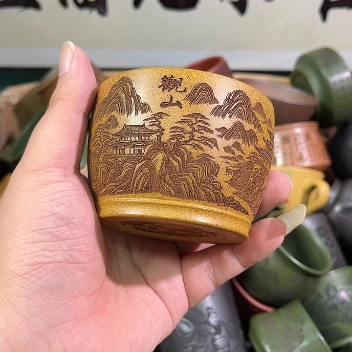 茶杯紫砂全手工紫砂主人杯
