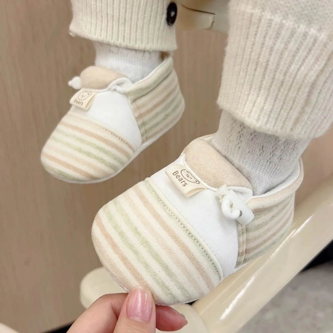 春秋季新生婴儿鞋袜子0-6个月小月龄步前鞋软底0-1岁宝宝鞋不掉鞋