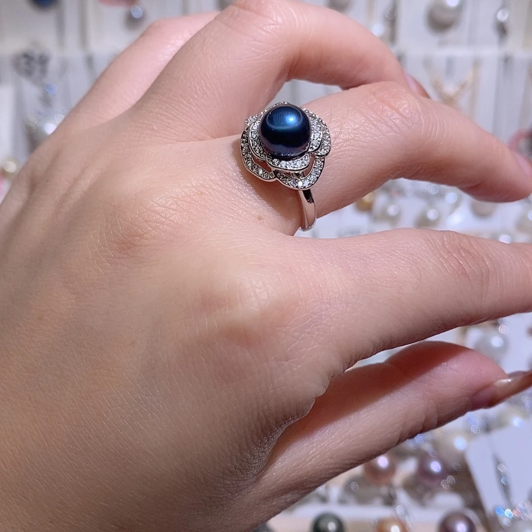 淡水珍珠未镶嵌戒指w