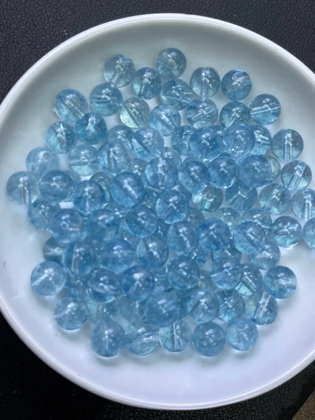 天然珠宝玉石 托帕石散珠Y1554  12MM  10颗（赠弹力绳）