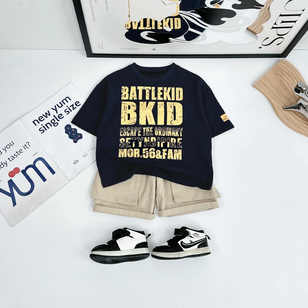 儿童夏短袖T恤夏季男童衣服夏装2025新款潮 AY25417 悠悠童话童装