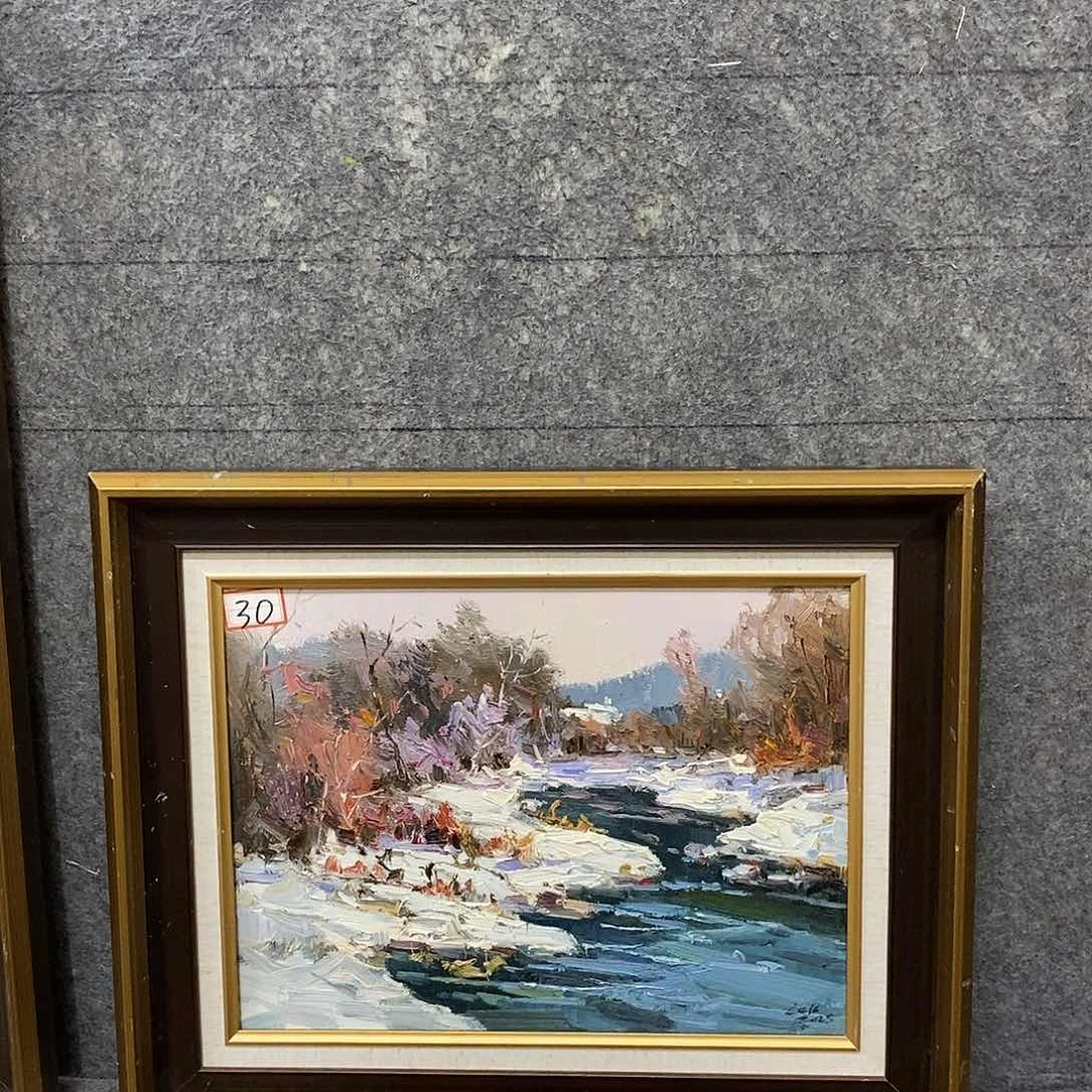 油画带外框画芯尺寸40x30cm