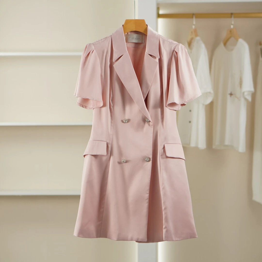 麦迪尚品【蒙M】5050172 夏季气质高级感西装连衣裙品牌撤柜女装