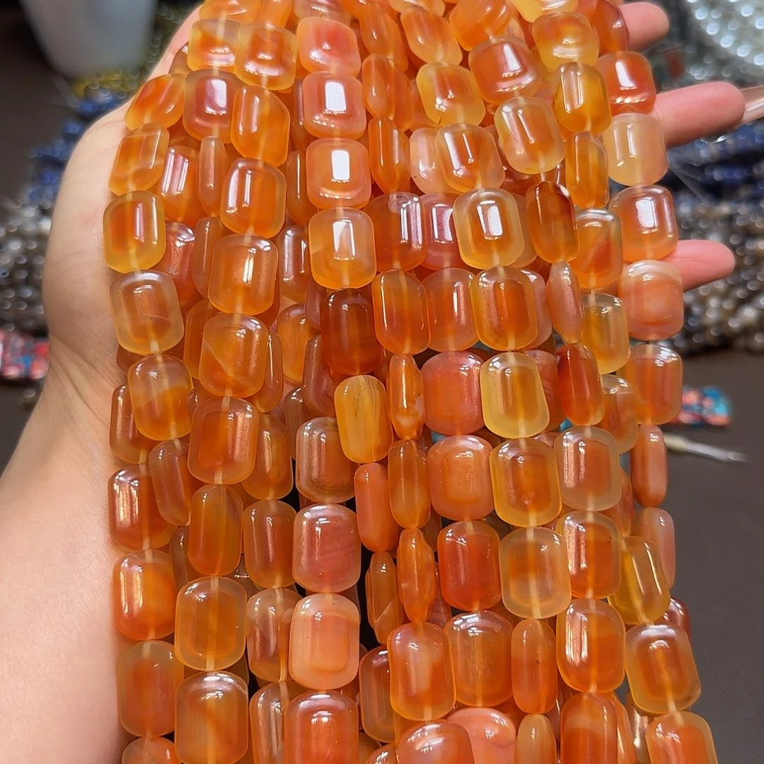 玛瑙/玉髓未镶嵌珠宝半成品玛瑙雕刻件牌一条14✖️14