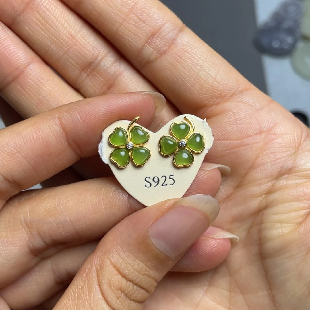 和田玉银S925镶嵌颈饰