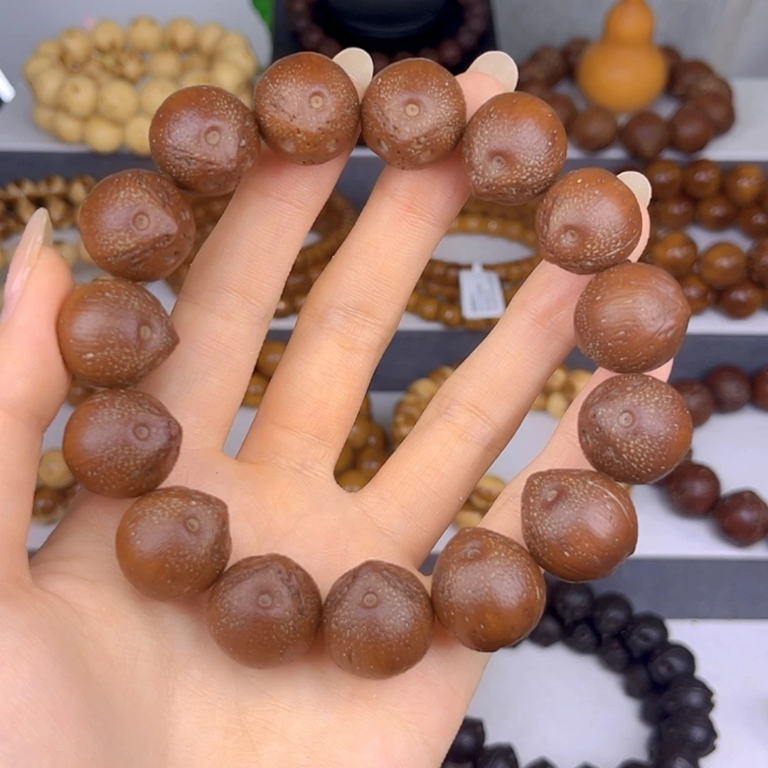 手串紫金鼠原皮正圆巴西籽嘎嘎油