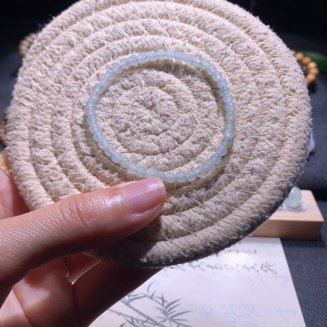 翡翠散珠福利串卡4+有瑕
