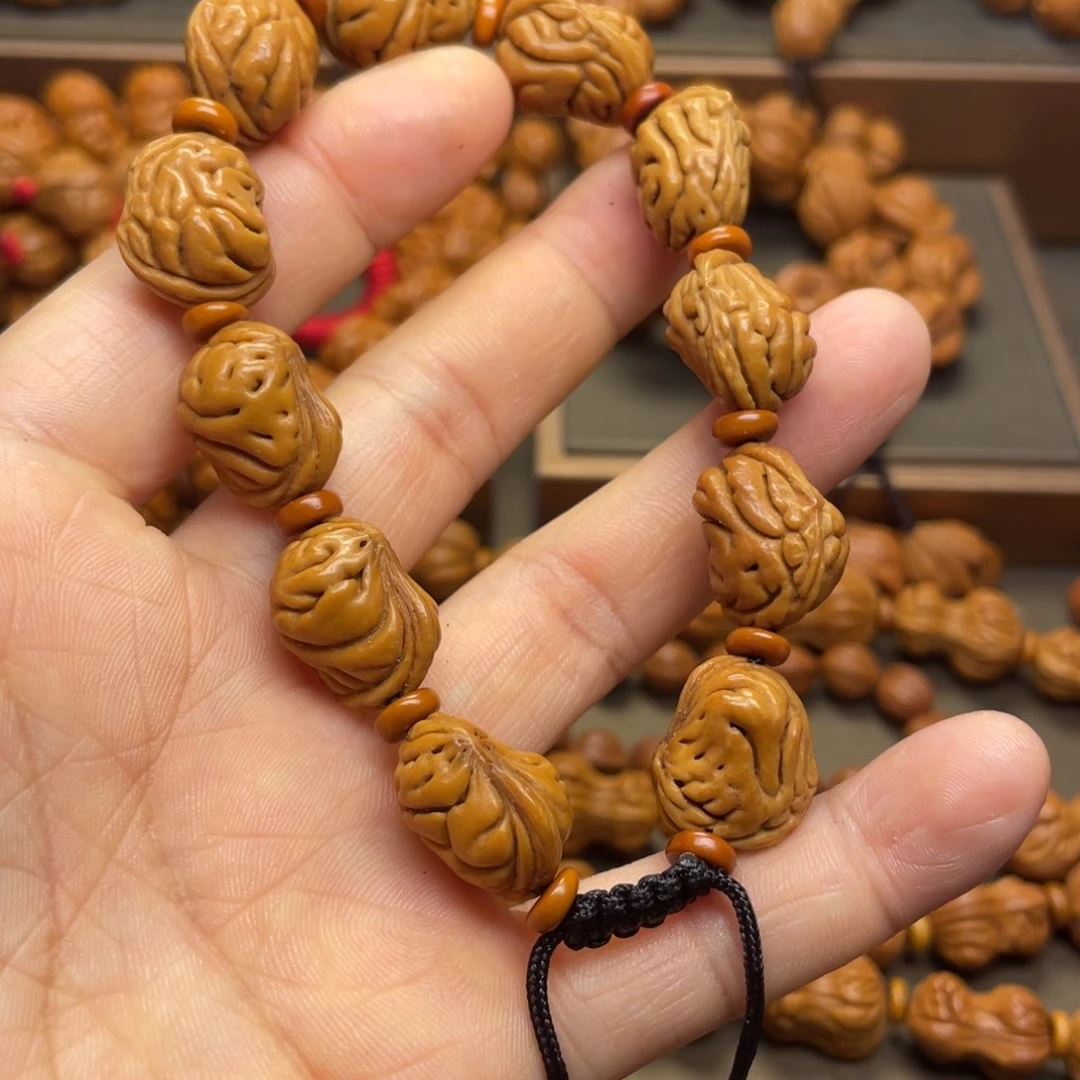 桃核手串龙纹桃核22