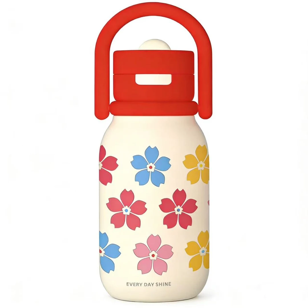 蕉下高颜值陶瓷内胆保温杯便携提手学生杯吸管杯双饮水杯