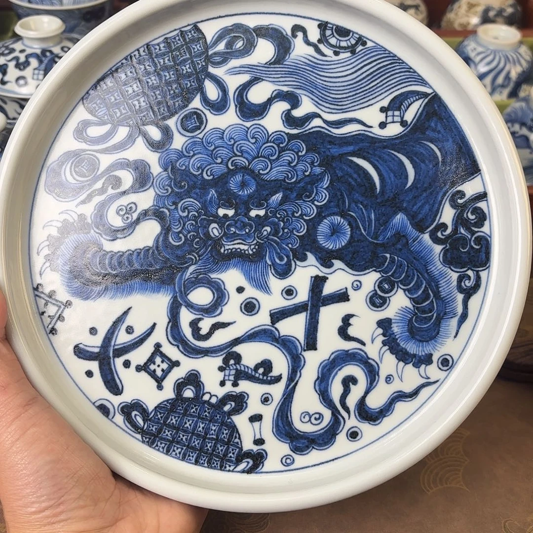 陶瓷盖碗景德镇手绘茶器