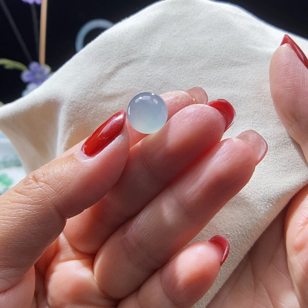 翡翠未镶嵌颈饰圆珠11.5