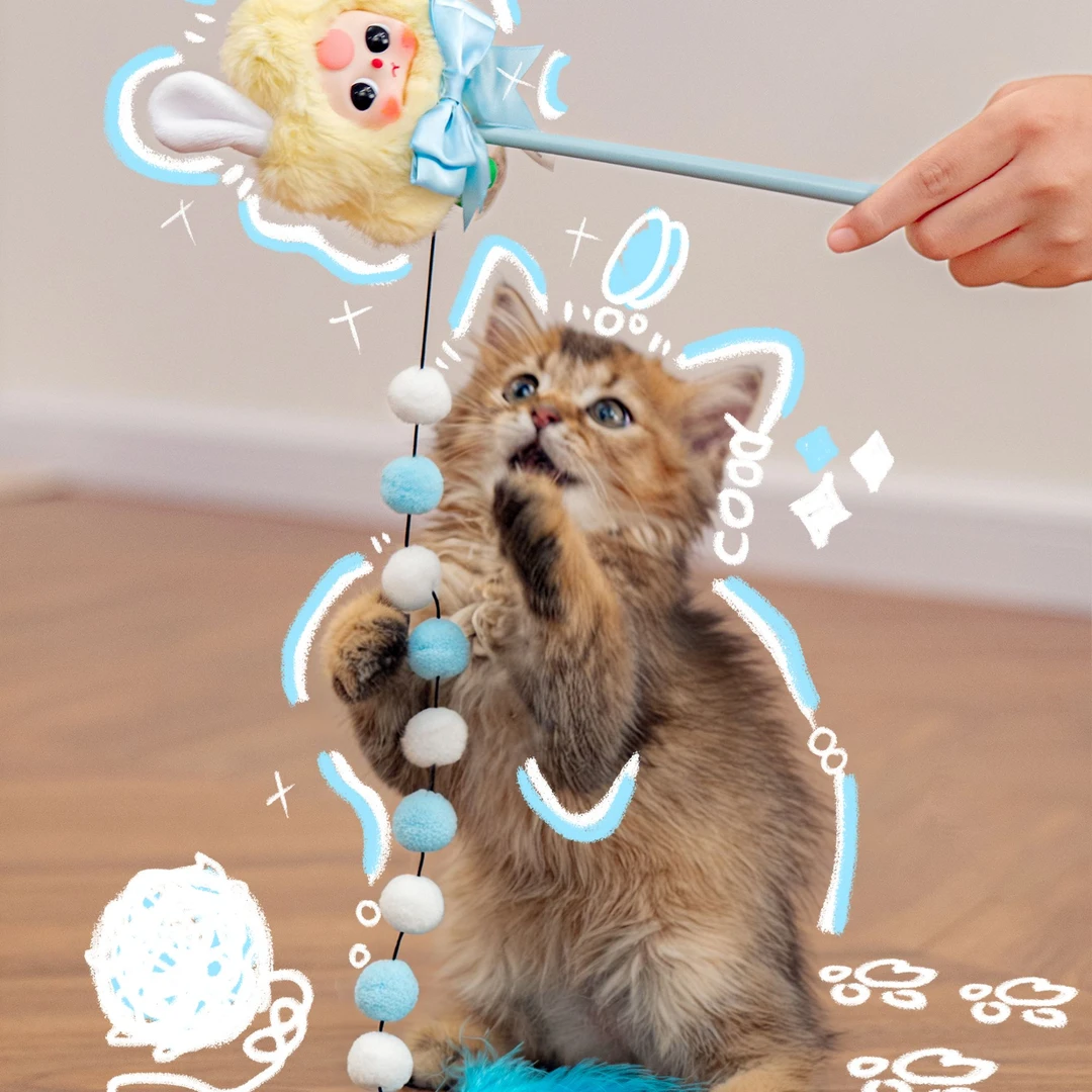【寻找奥特曼】大漂亮潮玩 娃三岁逗猫棒毛绒盲盒