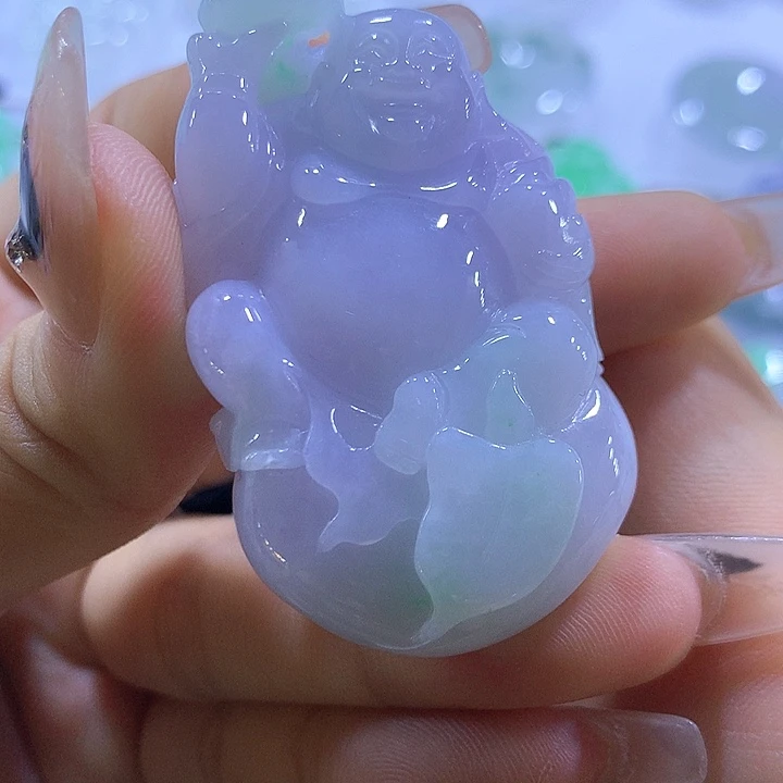 颈饰未镶嵌翡翠天然翡翠A货吊坠