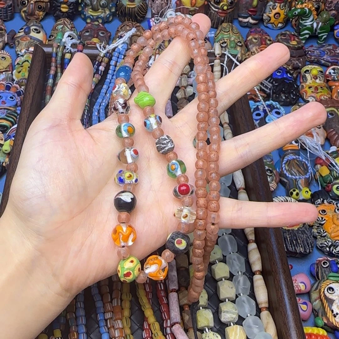 琉璃非金属玻璃颈饰链子