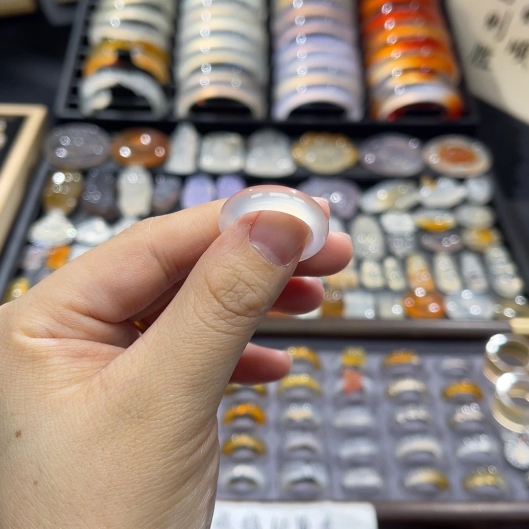 玛瑙/玉髓未镶嵌戒指