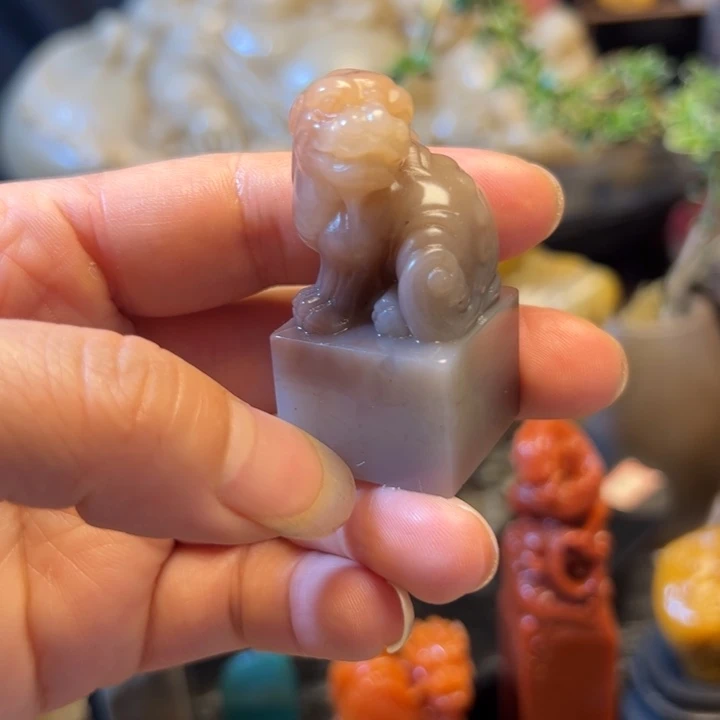 寿山石直播间福利石雕雕刻貔貅印章