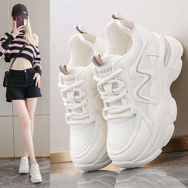 增高7.5公分网红老爹鞋女2025秋季新款显瘦休闲运动鞋轻便旅游鞋