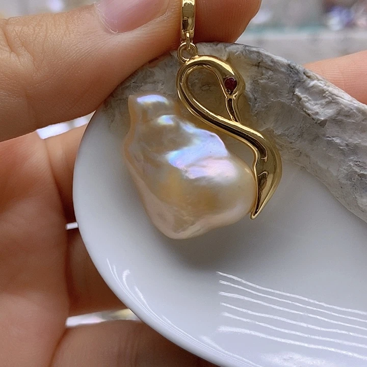 淡水珍珠未镶嵌吊坠(不含链)