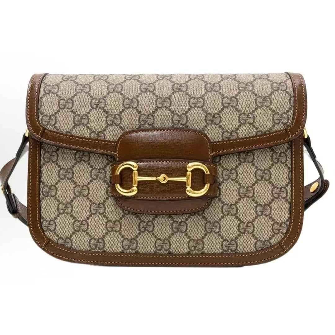 95新 GUCCI/古驰 1955马鞍中号单肩包 15392346